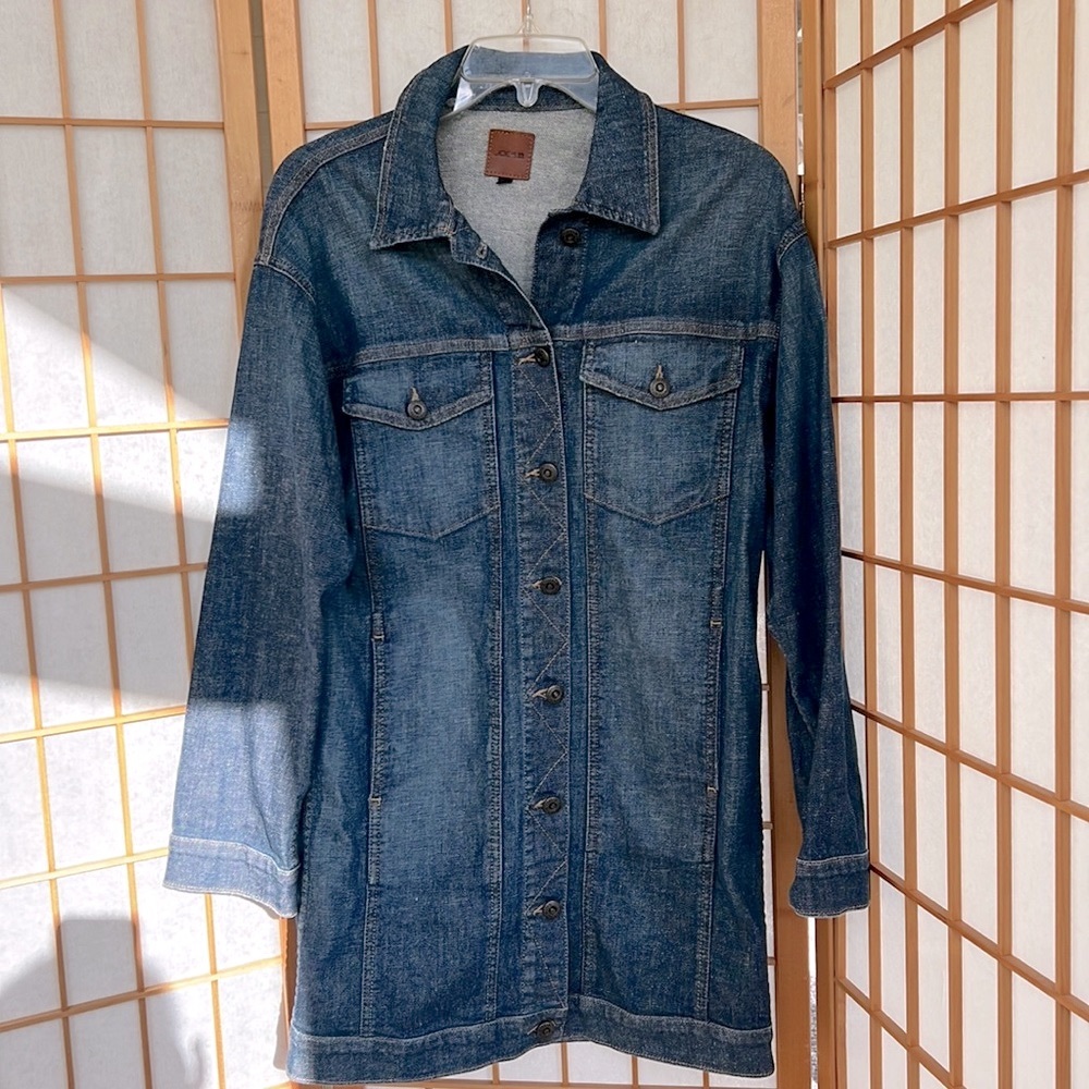 Denim long jacket